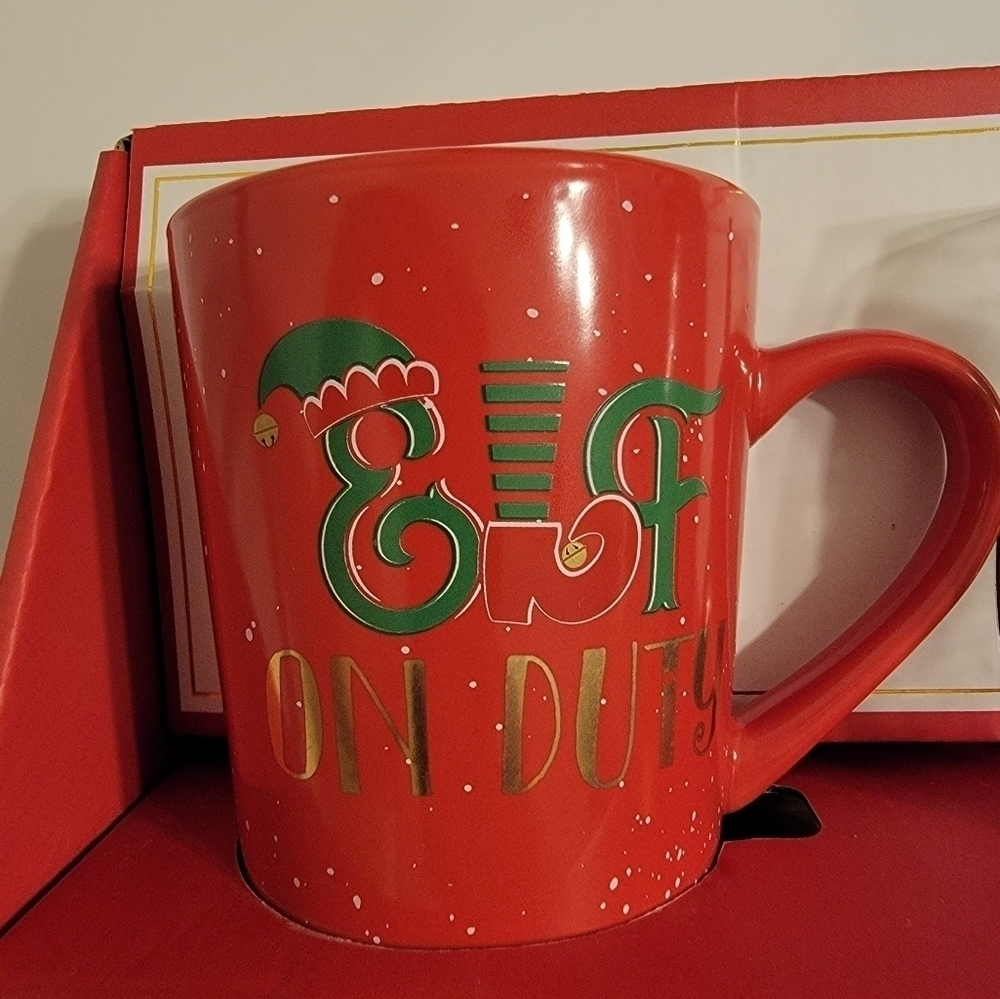 NIB Christmas Mug & Wine Glass Set - Picture 2 of 3